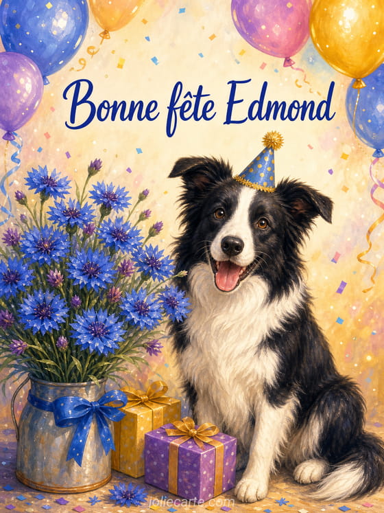 Carte bonne fête Edmond