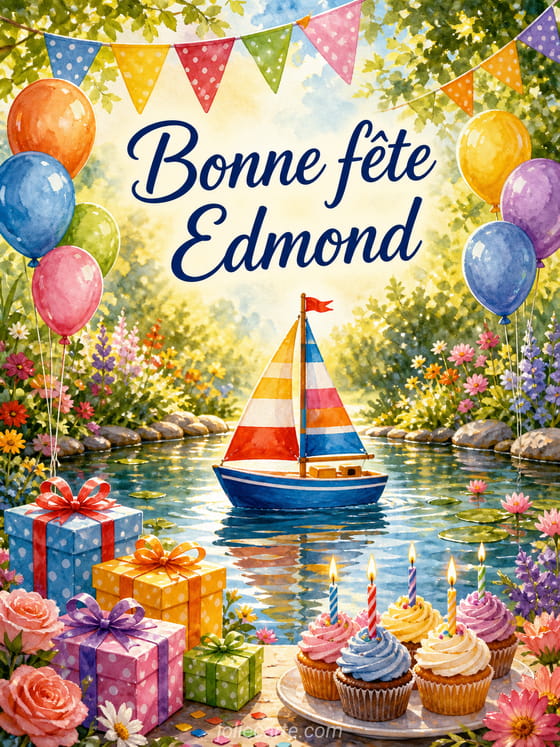 Carte bonne fête Edmond