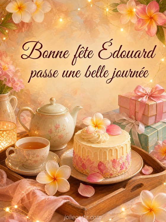 Carte bonne fĂȘte Ădouard