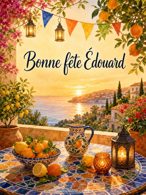 Carte bonne fĂȘte Ădouard