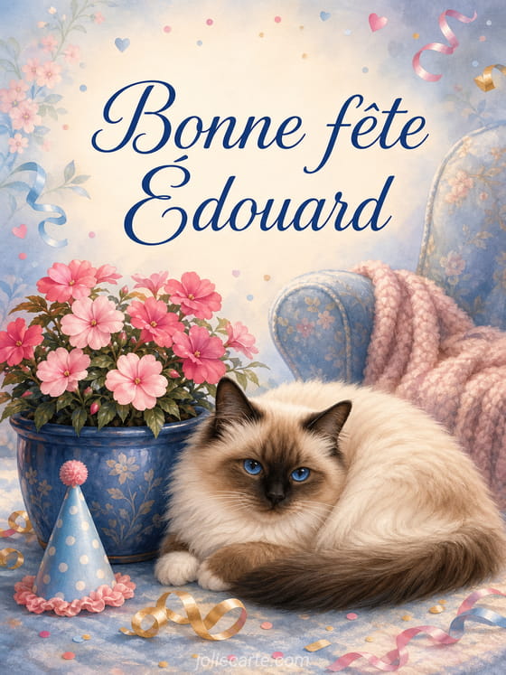 Carte bonne fĂȘte Ădouard