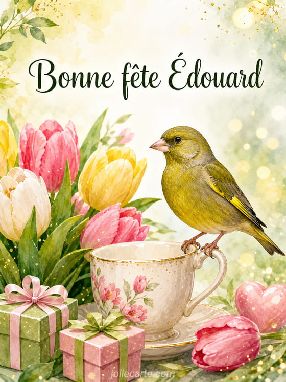 Carte bonne fĂȘte Ădouard