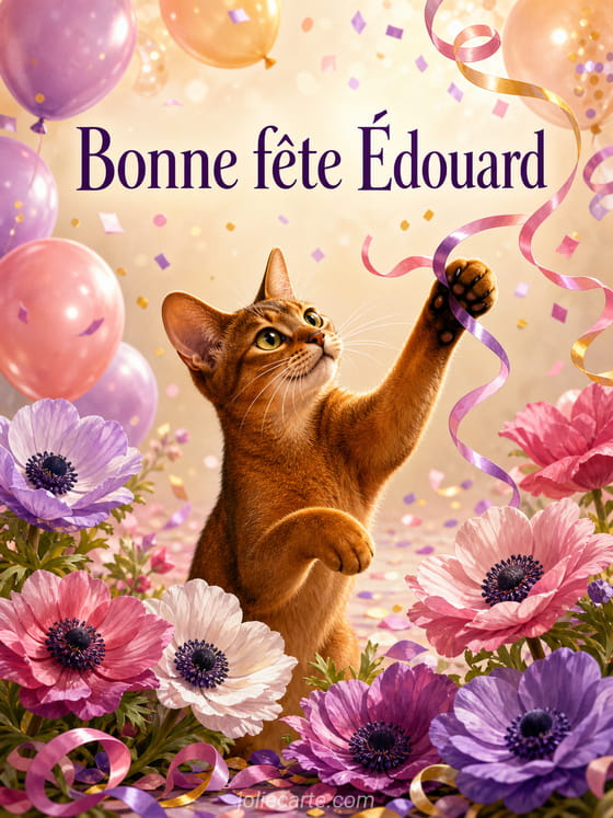 Carte bonne fĂȘte Ădouard