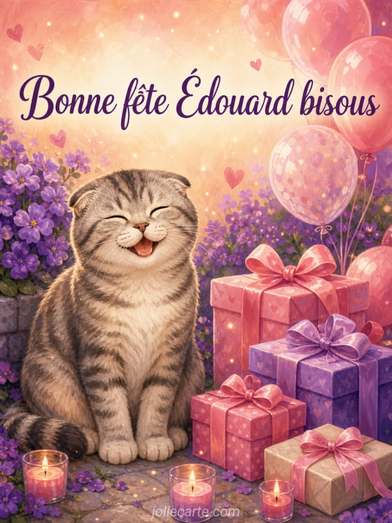 Carte bonne fĂȘte Ădouard