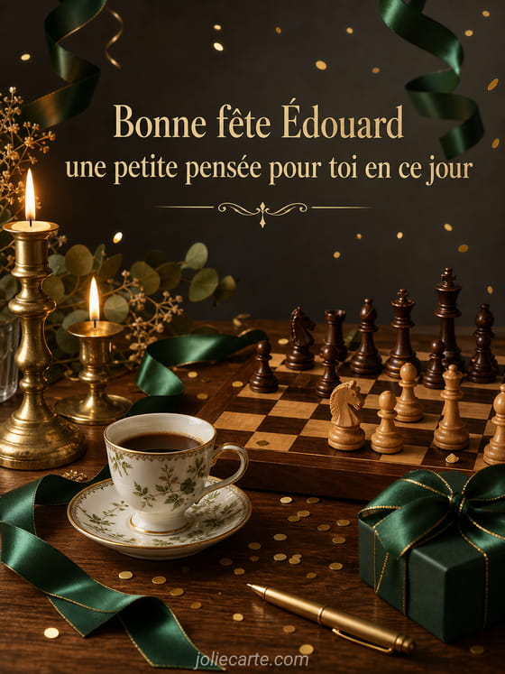 Carte bonne fĂȘte Ădouard