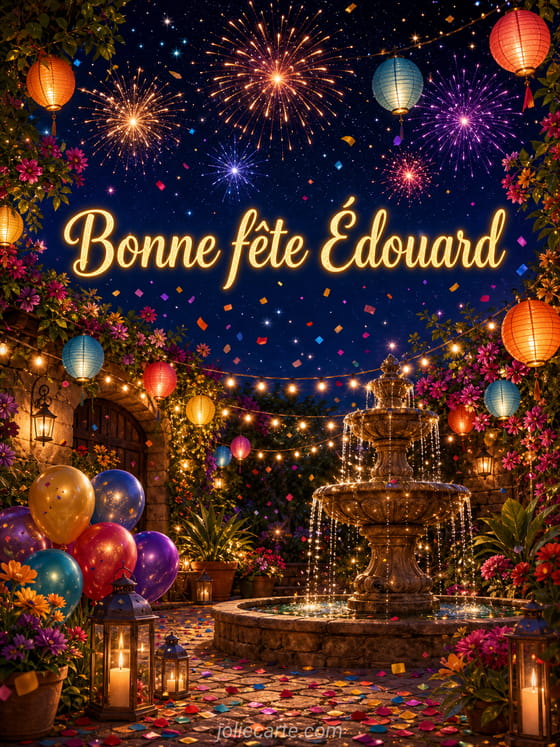 Carte bonne fĂȘte Ădouard