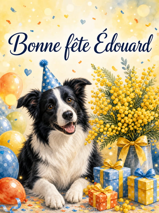 Carte bonne fĂȘte Ădouard