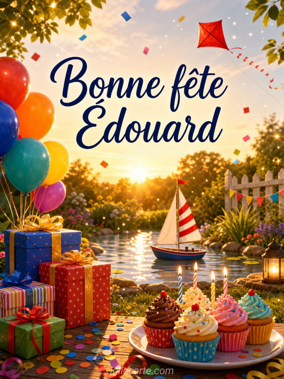Carte bonne fĂȘte Ădouard