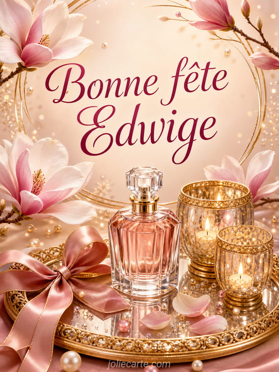Carte bonne fĂȘte Edwige