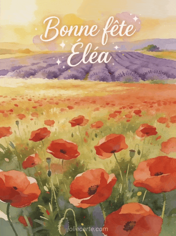 Bonne fête Éléa - Bonne fete elea fleurs