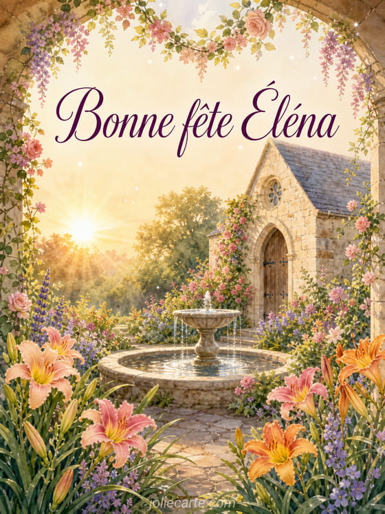 Carte bonne fĂȘte ĂlĂ©na