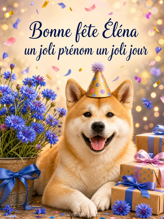 Carte bonne fĂȘte ĂlĂ©na