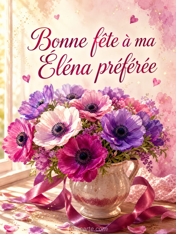 Carte bonne fĂȘte ĂlĂ©na