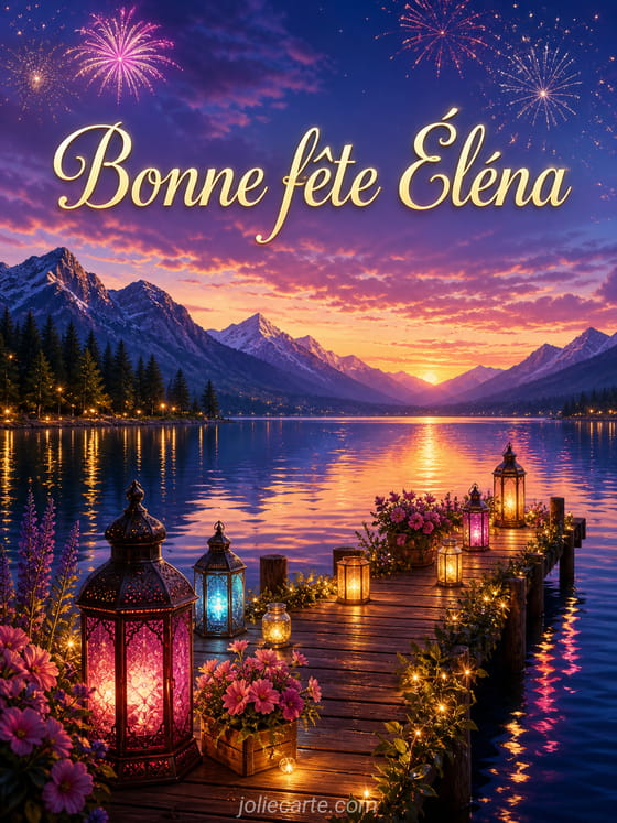 Carte bonne fĂȘte ĂlĂ©na