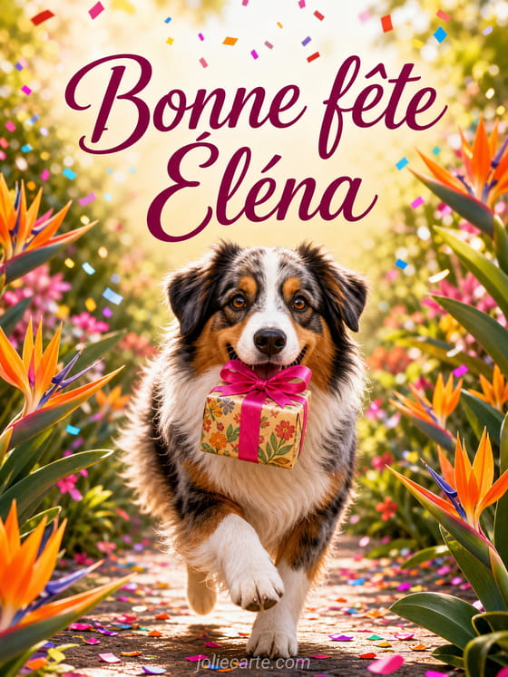 Carte bonne fĂȘte ĂlĂ©na