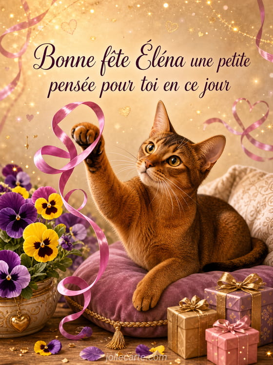 Carte bonne fĂȘte ĂlĂ©na