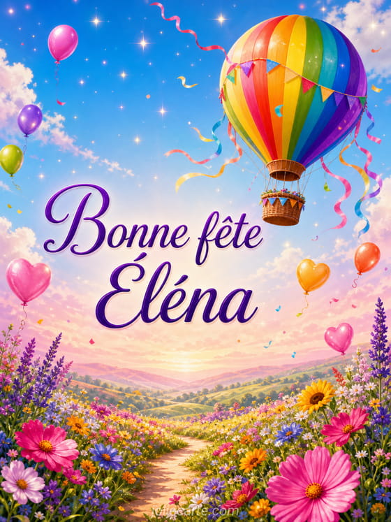 Carte bonne fĂȘte ĂlĂ©na