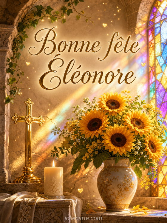 Carte bonne fête Éléonore