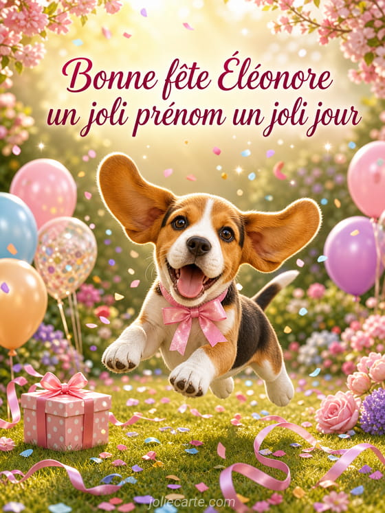 Carte bonne fête Éléonore
