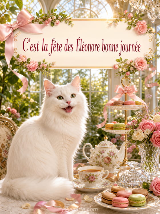 Carte bonne fête Éléonore