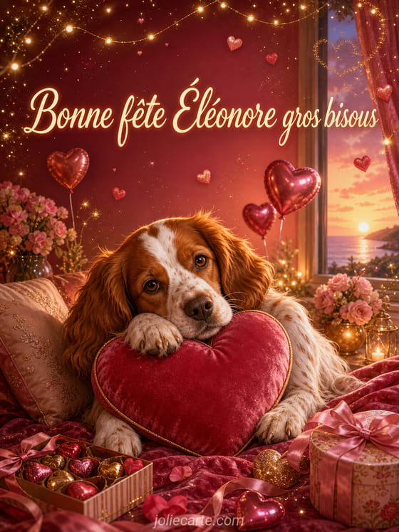 Carte bonne fête Éléonore
