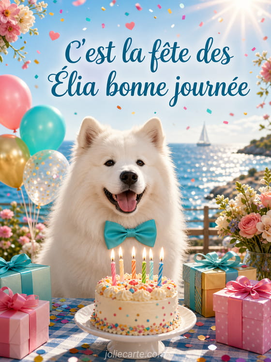 Carte bonne fête Élia