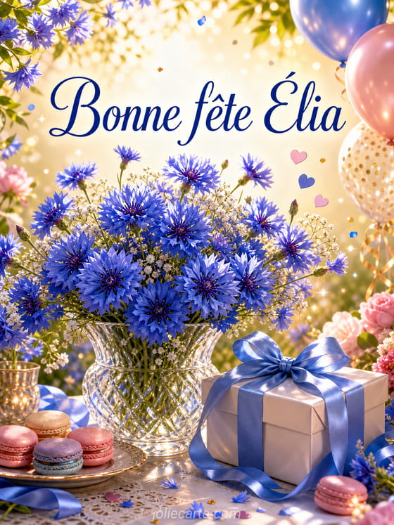 Carte bonne fête Élia