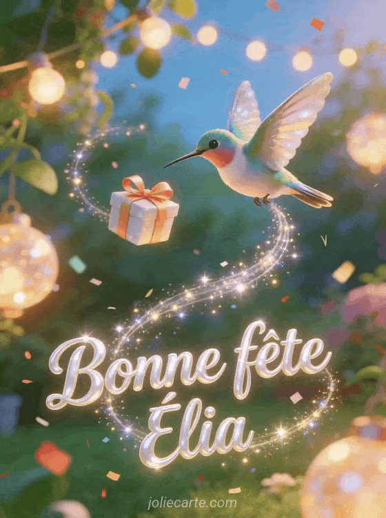 Bonne fête Élia - Bonne fete elia gif