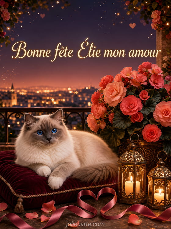 Carte bonne fĂȘte Ălie