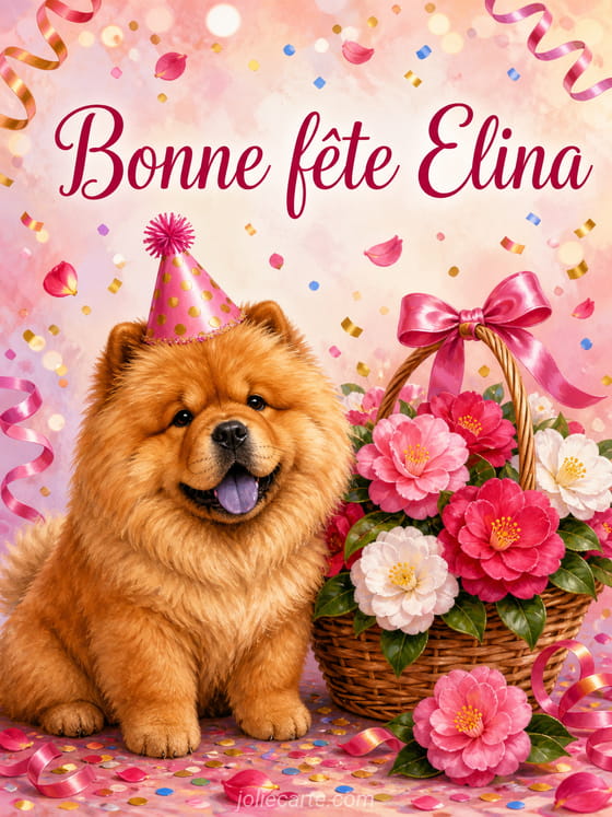 Carte bonne fĂȘte Elina