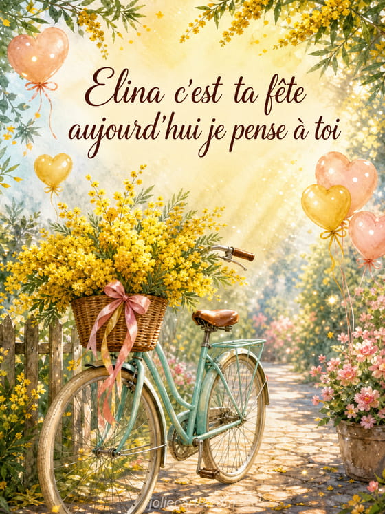 Carte bonne fĂȘte Elina