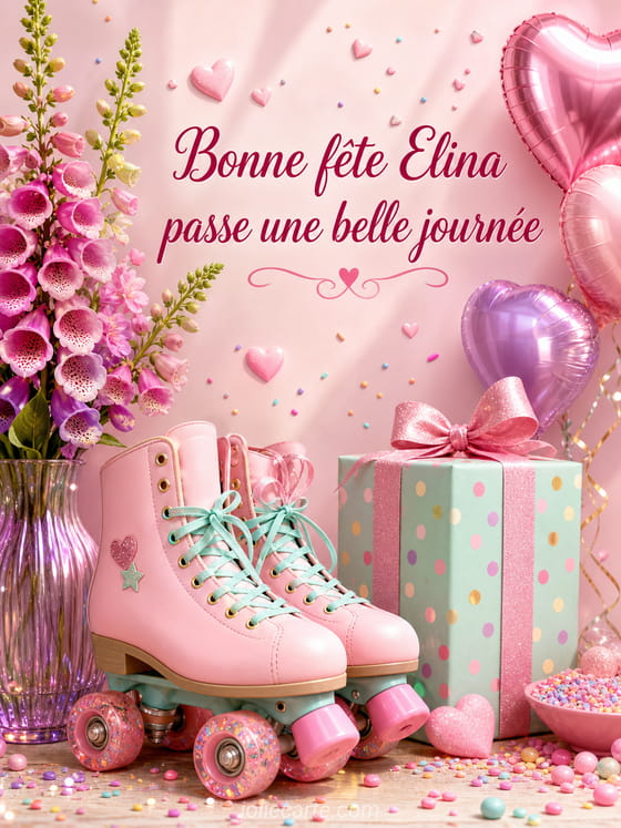 Carte bonne fĂȘte Elina