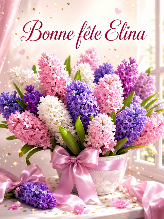 Carte bonne fĂȘte Elina