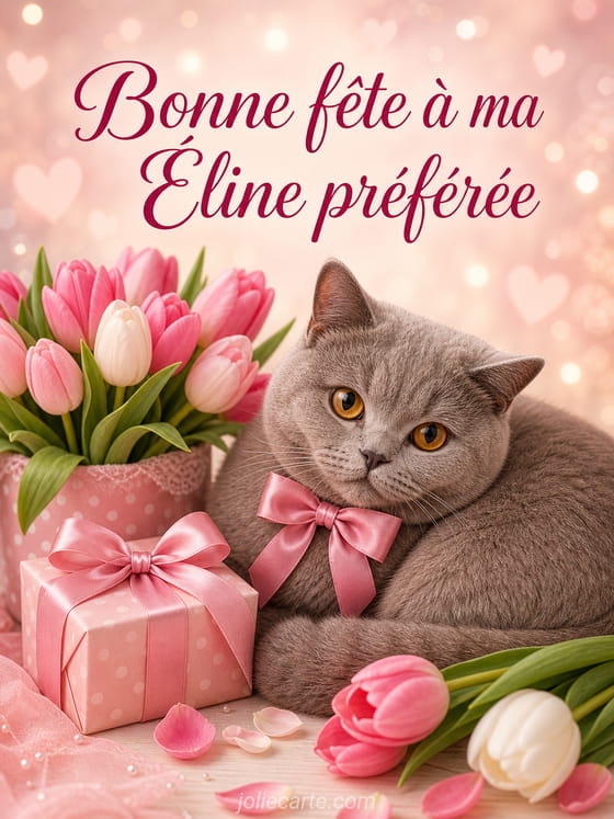 Carte bonne fête Éline