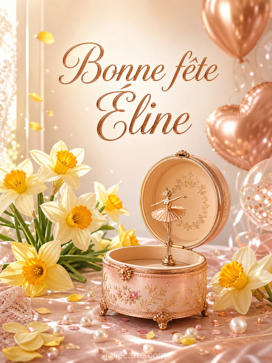 Carte bonne fête Éline