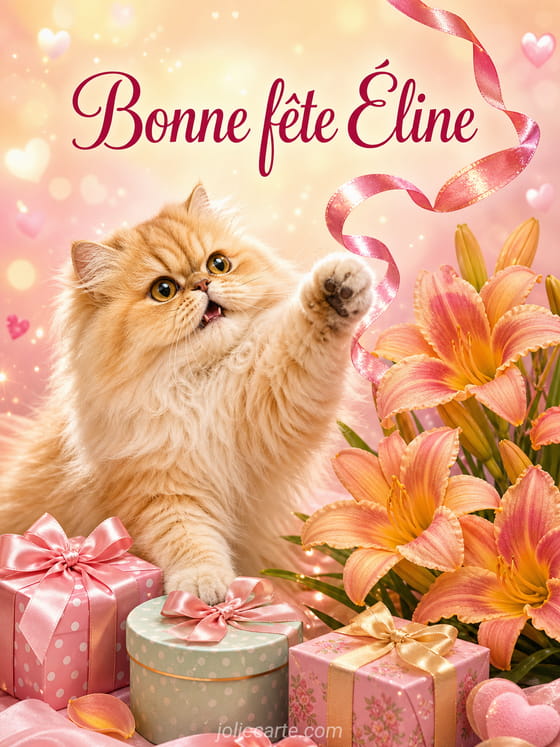 Carte bonne fête Éline