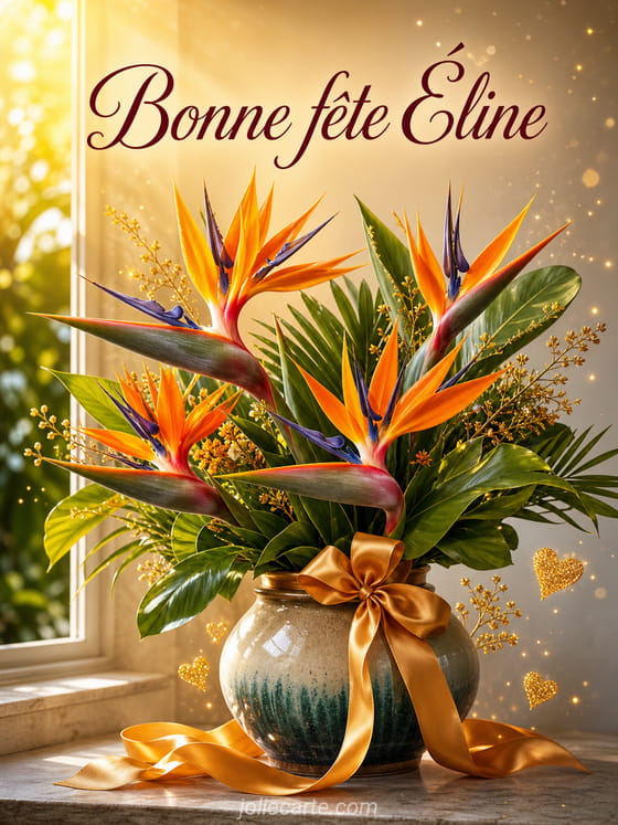 Carte bonne fête Éline