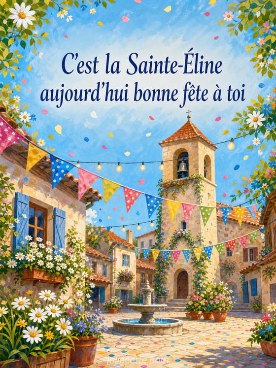 Carte bonne fête Éline