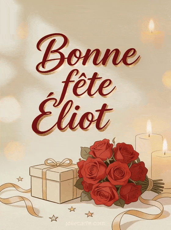 Bonne fête Éliot - Carte bonne fete eliot
