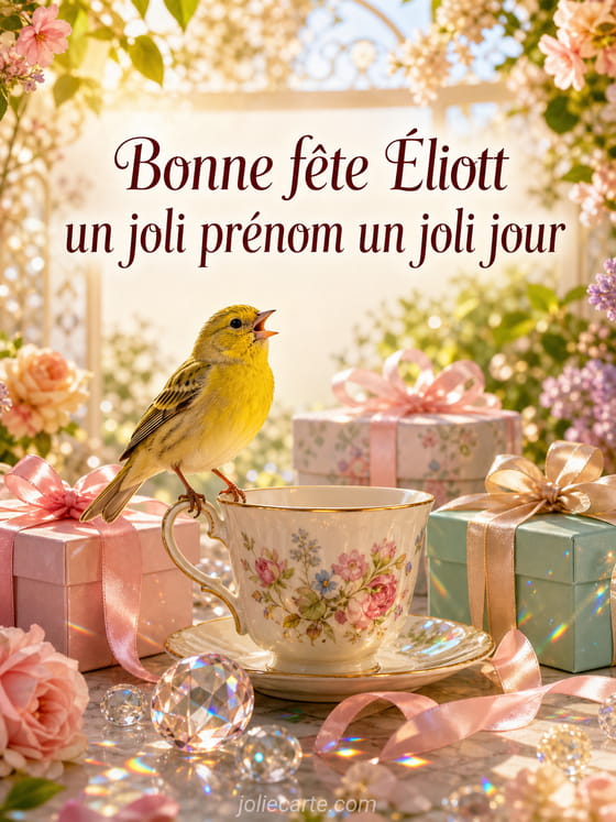 Carte bonne fête Éliott
