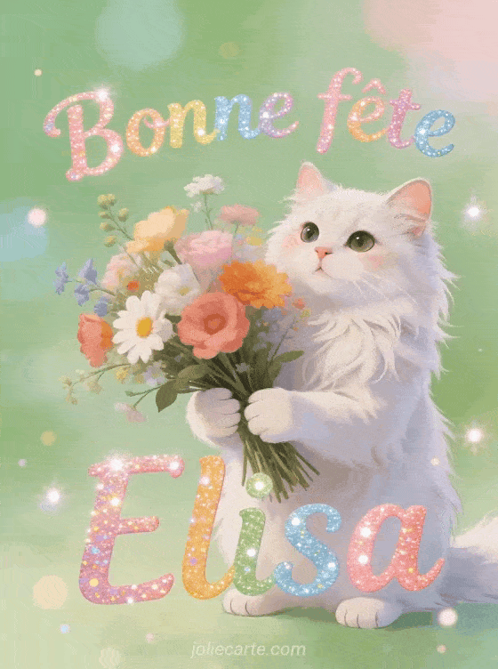 Bonne fête Elisa - Elisa gif bonne fete