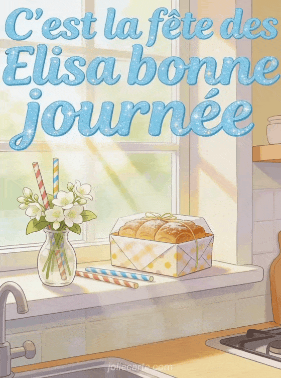 Bonne fête Elisa - Carte bonne fete elisa gratuite