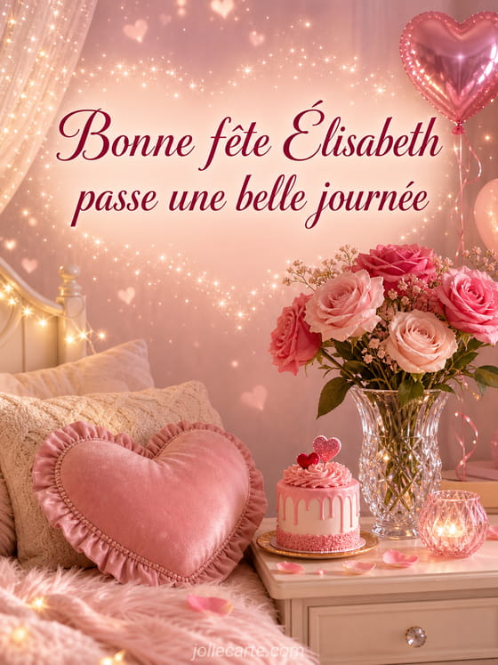 Carte bonne fête Élisabeth