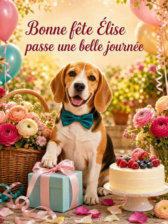 Carte bonne fĂȘte Ălise