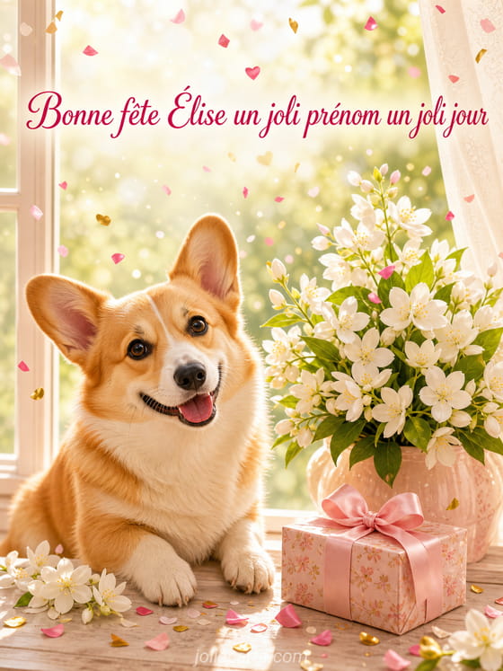 Carte bonne fĂȘte Ălise