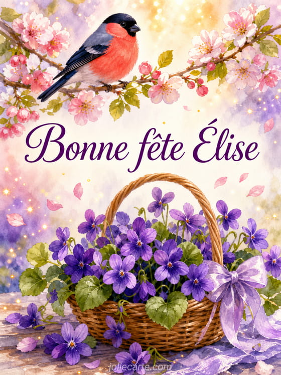 Carte bonne fĂȘte Ălise