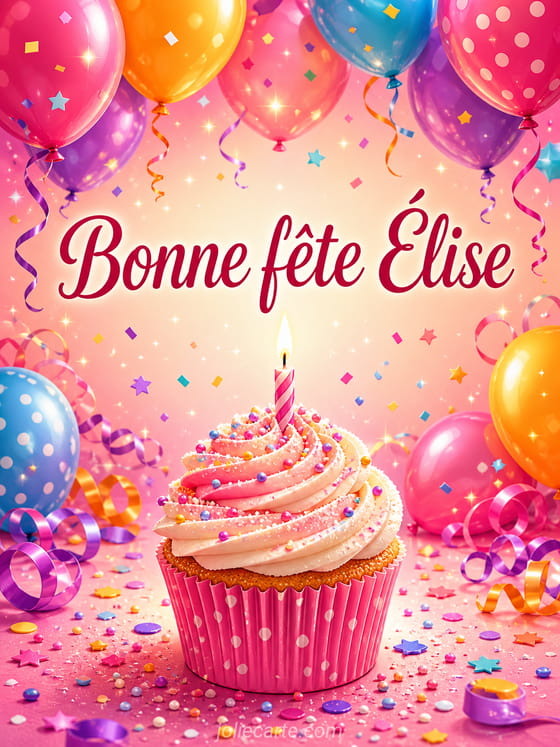 Carte bonne fĂȘte Ălise