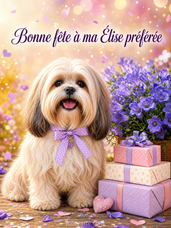 Carte bonne fĂȘte Ălise