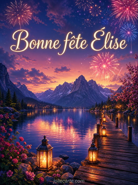 Carte bonne fĂȘte Ălise