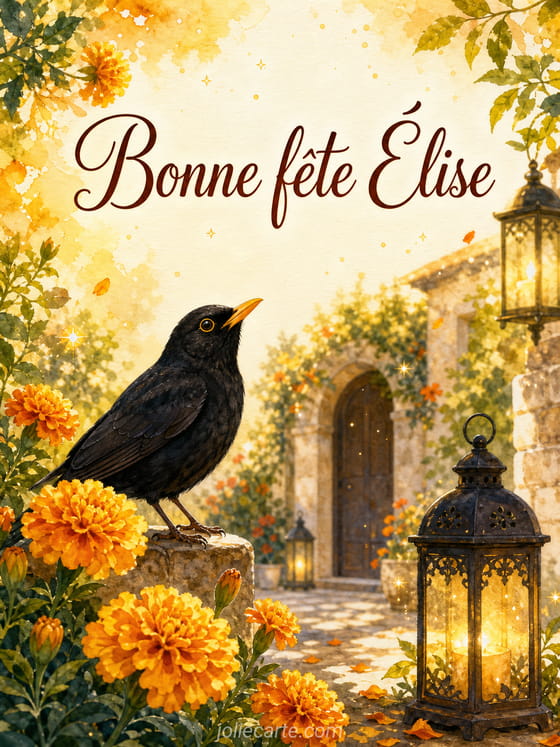 Carte bonne fĂȘte Ălise